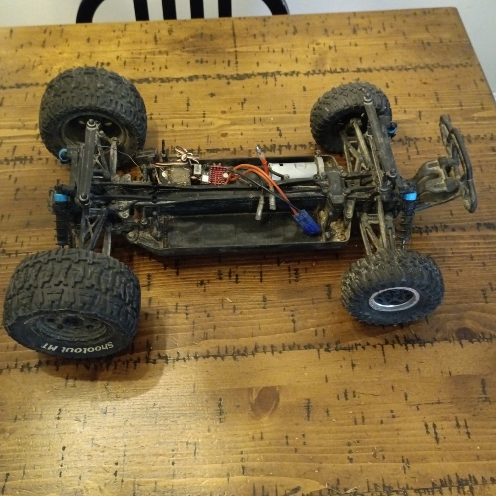 ECX Torment 2WD 1/10 SCT Rolling Chassis w/ Brushed Motor ESC Servo Untested RC